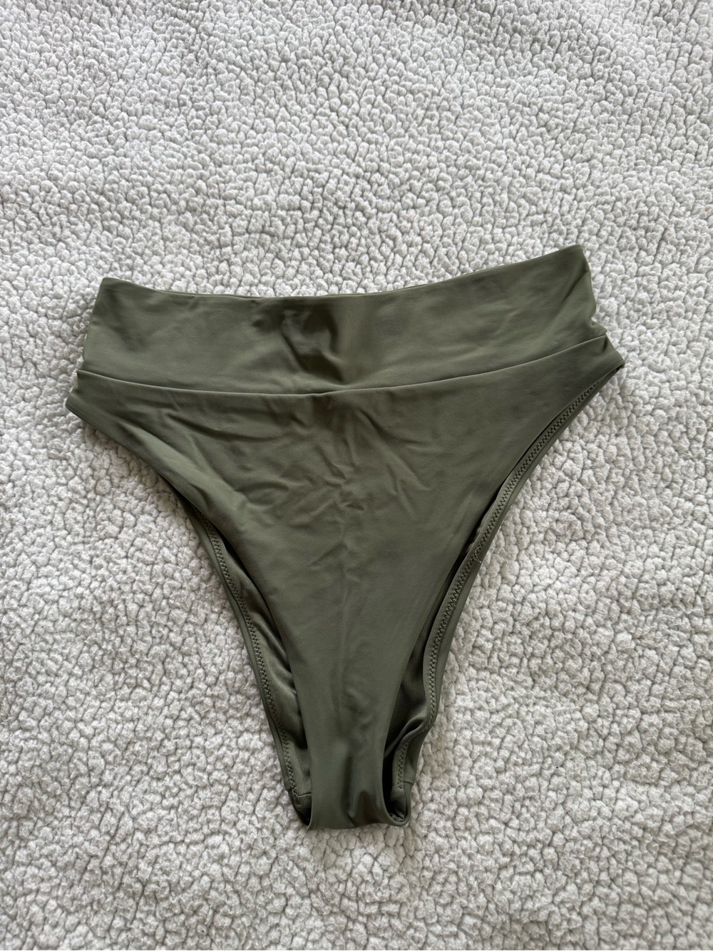 aerie Olive High-Waist Bikini Bottom